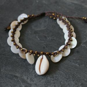 Bracelet de cheville coquilages