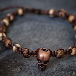 Bracelet tête de mort pirate